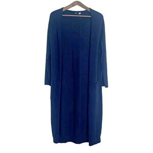 BDG Navy Blue Long Cardigan Knit Sweater Women's Size S